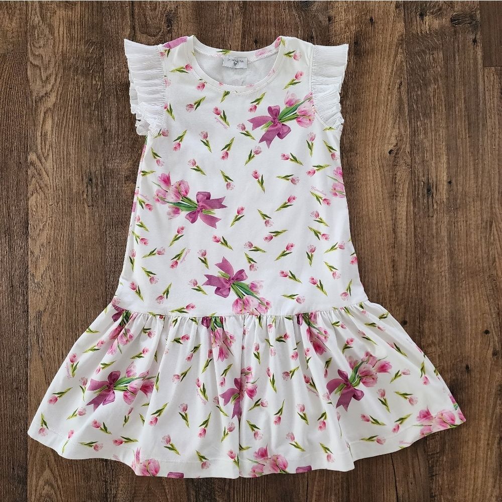 MonnaLisa Girls Floral Dress Size 8